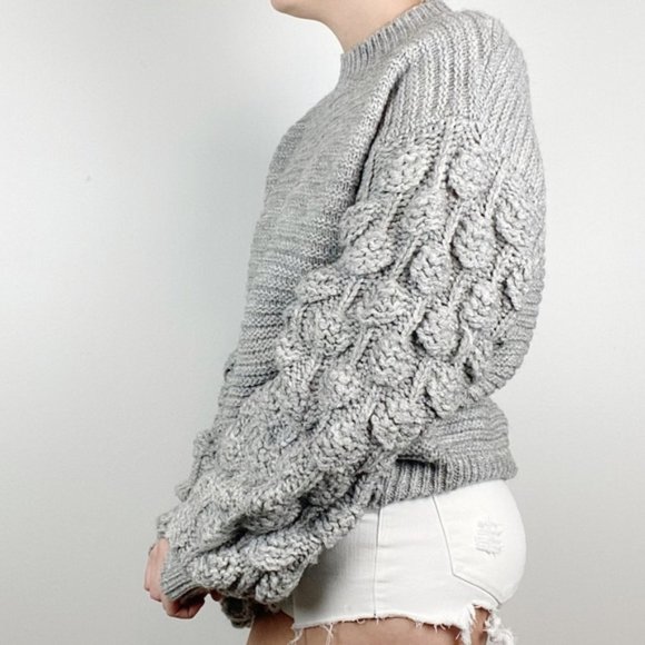 Harper Heritage Rosalyn Bobble Sleeve Sweater - Picture 2 of 16